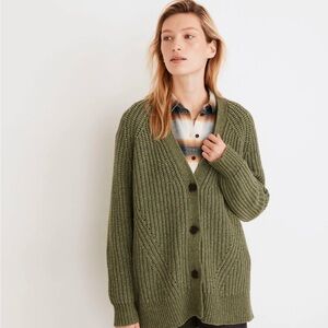 Madewell// Holmes Ribbed Cardigan Sweater